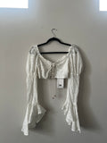 USED Sabo Skirt White Lace Top
