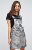 Metallic Overall Mini Dress