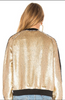 Gold Sequin Bomber