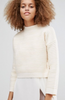 Cream Ribbed Sweater