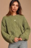 Olive Cable Knit Sweater