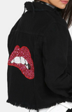Sequin Lips Jacket